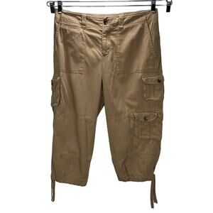 LAUREN RALPH LAUREN | Y2K Women's Cargo Capri Pants Khaki 12